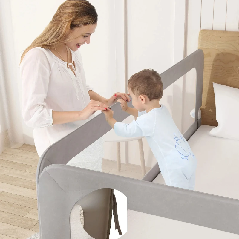 

BE28: Adjustable Bed Guardrail, Baby Safety Bed Barrier, Anti-Fall Bed Fence for Toddlers, Infant Bed Rails, Secure Sleep Guard