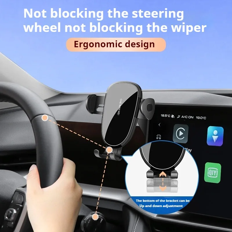 Car Phone Holder For Nissan Qashqai j10 2013 2012 2011 2010 2009 2008 Fixed Bracket Base Special Wireless Charging Phone Mounts