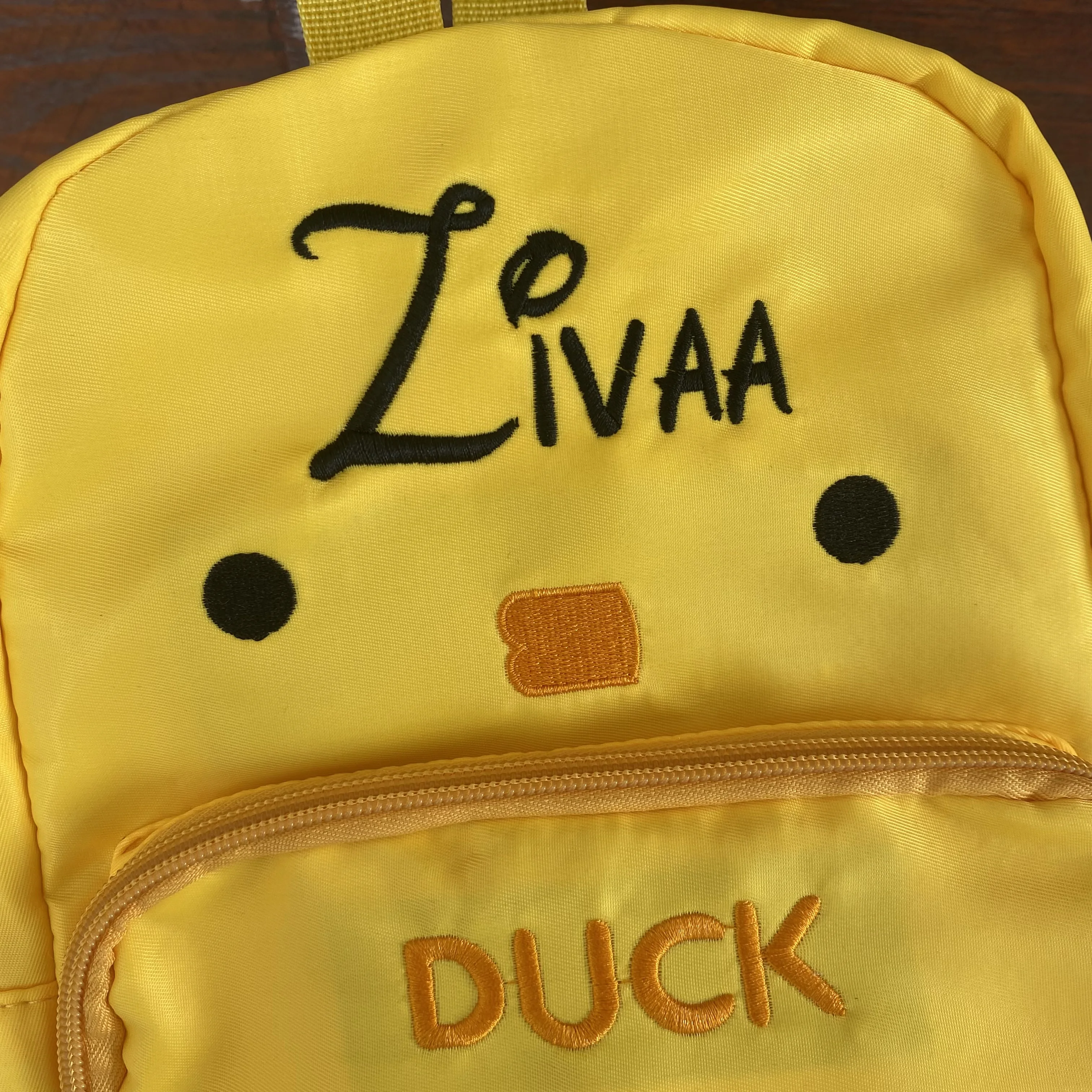 Cartoon Cute Little Yellow Duck Backpack Customized Name Animal Backpack Children's Start of School Gift Birthday Christmas Gift