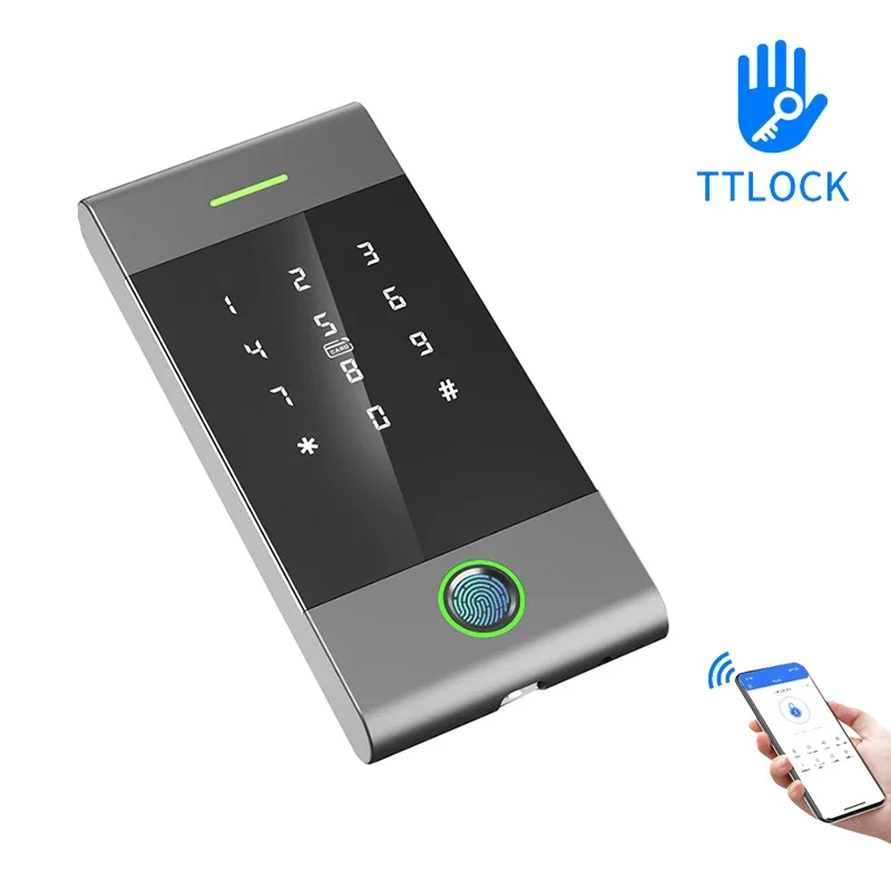 Rainproof TTLock APP Remote Control Smart Standalone Access Controller Reader Support Card Password Time Attendance