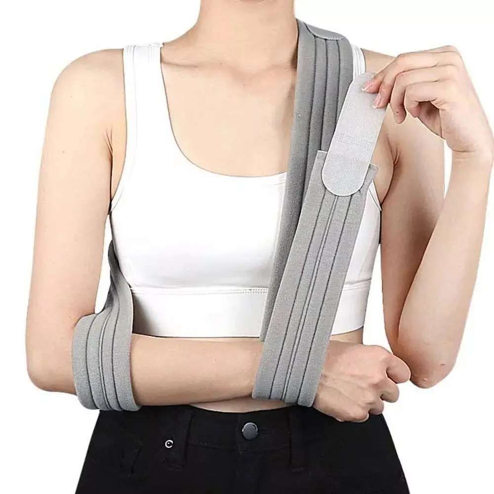 New Adjustable Joint Sprain Fixed Sling Fracture Recovery Elbow Dislocation Fixation Arm Strap Professional Breathable Arm Sling