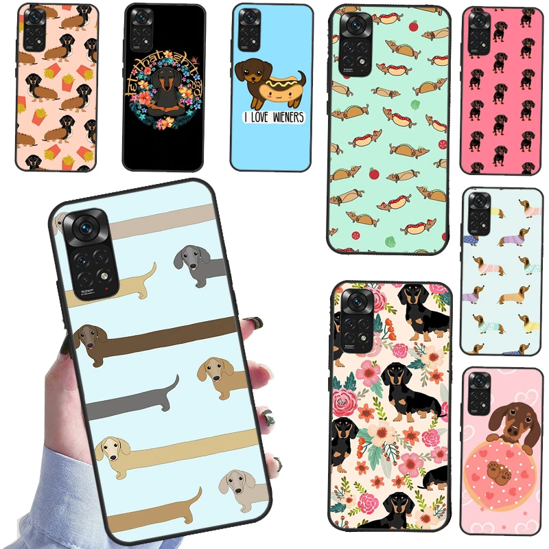 Sausage Dog Love Case For Xiaomi Redmi Note 11 10 9 8 7 Pro 10S 9S 8T Redmi 10 9A 9C 9T Soft Cover