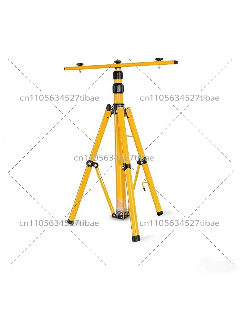 1.6M Floodlight Telescopic Tripod Iron Light Stand, Stall Night Market Camping Construction Emergency Repair Mobile Work Light
