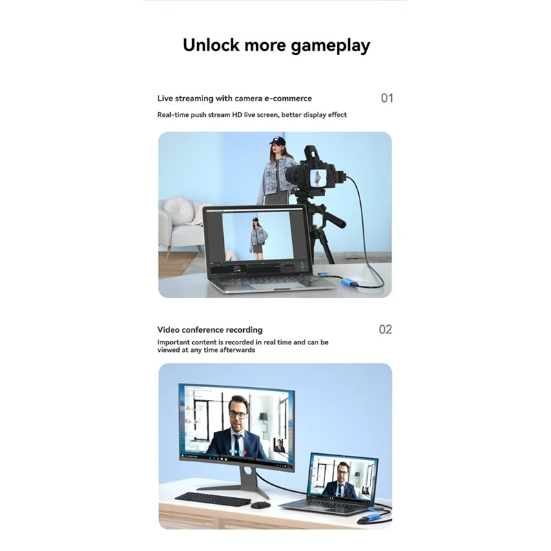 N88R USB-C Video Capture Docking Video Capturing Docking Video Capturer Video Capturing Card