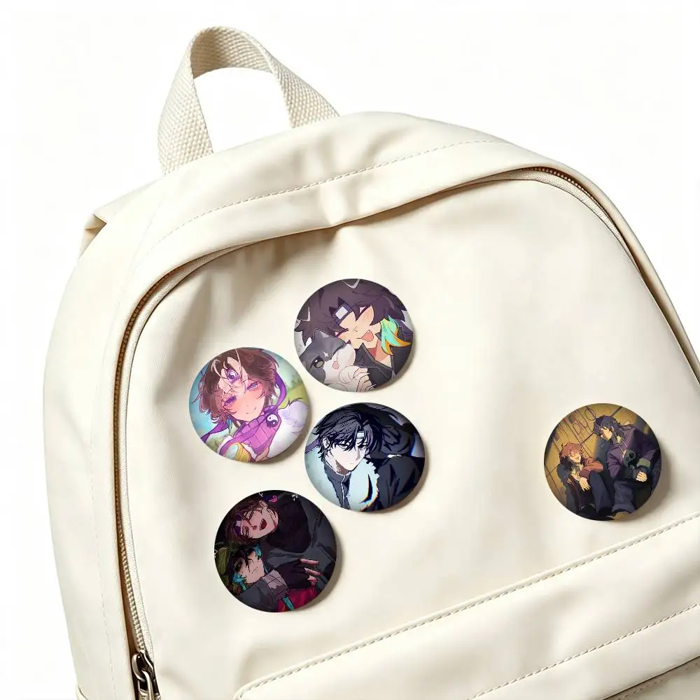 C-Cute Game Icons Wifies  25mm 32mm 44mm 58mm 75mm Brooches Badges Pins for Accessories Gift