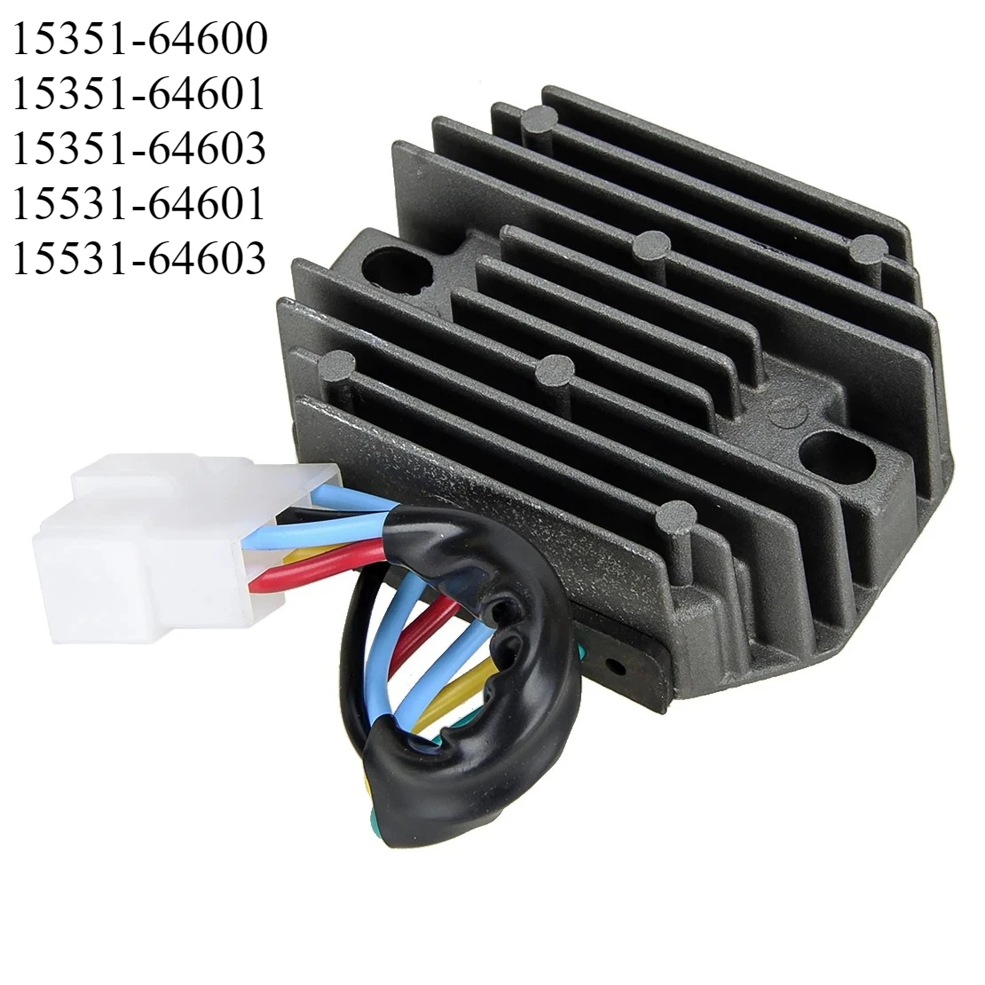 

15351-64600 15351-64601 15351-64603 15531-64601 15531-64603 12V 6 Wire Voltage Regulator Rectifier Fit for Kubota Grasshopper
