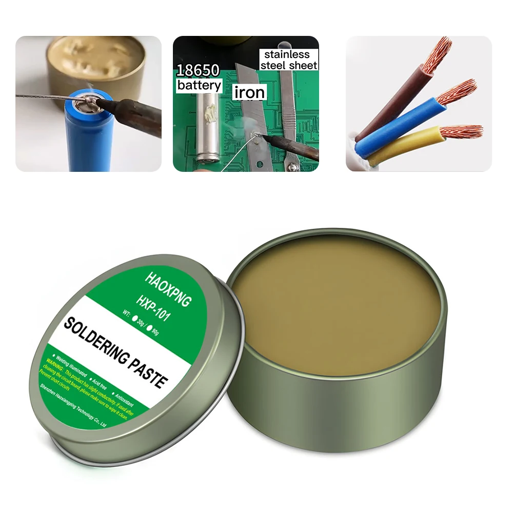 

Soldering paste rosin flux lead-free easy to soldering soldering iron repair Iron sheet stainless steel sheet nickel solder wire