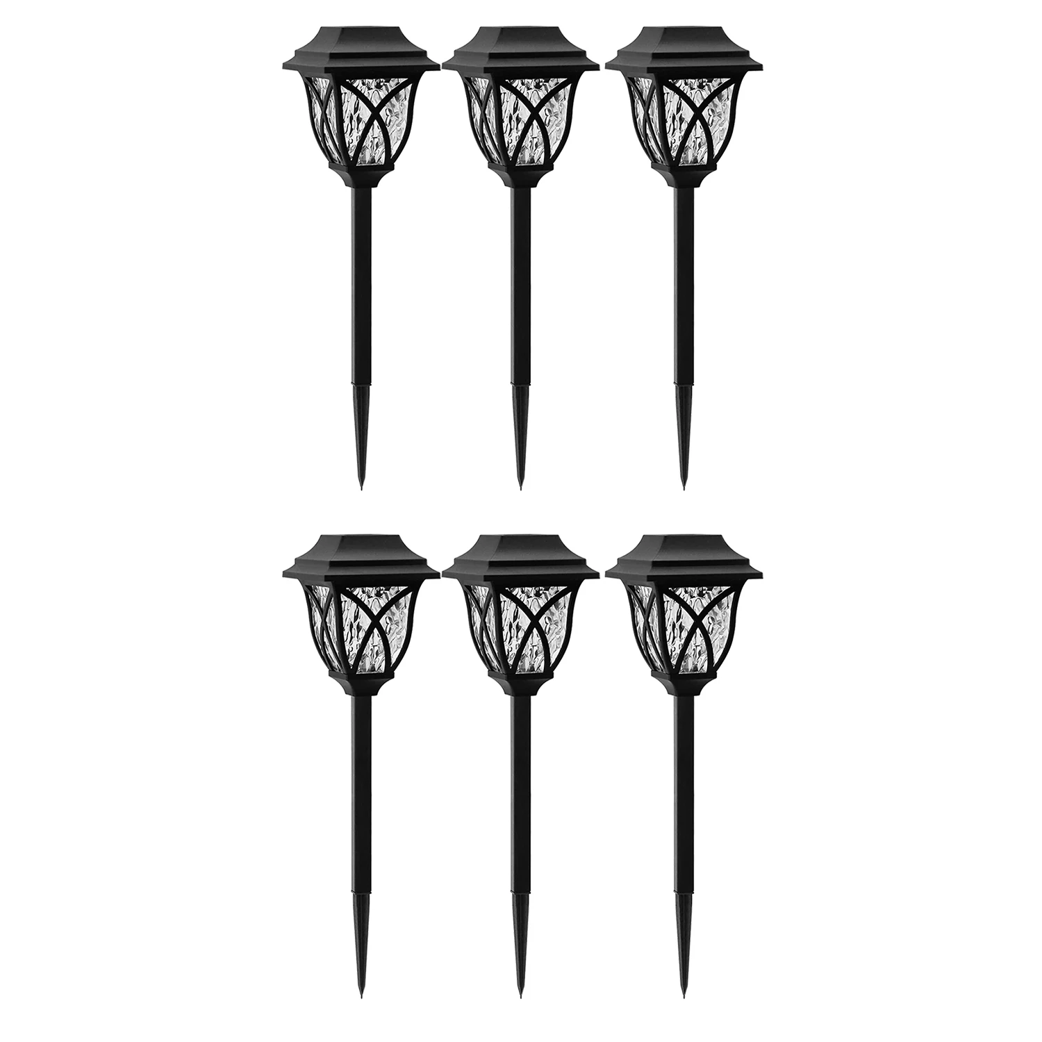 

6 Pack Color Changing Solar Lights Outdoor Garden Decor,Auto ON/Off Solar Pathway Lights Outdoor Waterproof, Color-Light