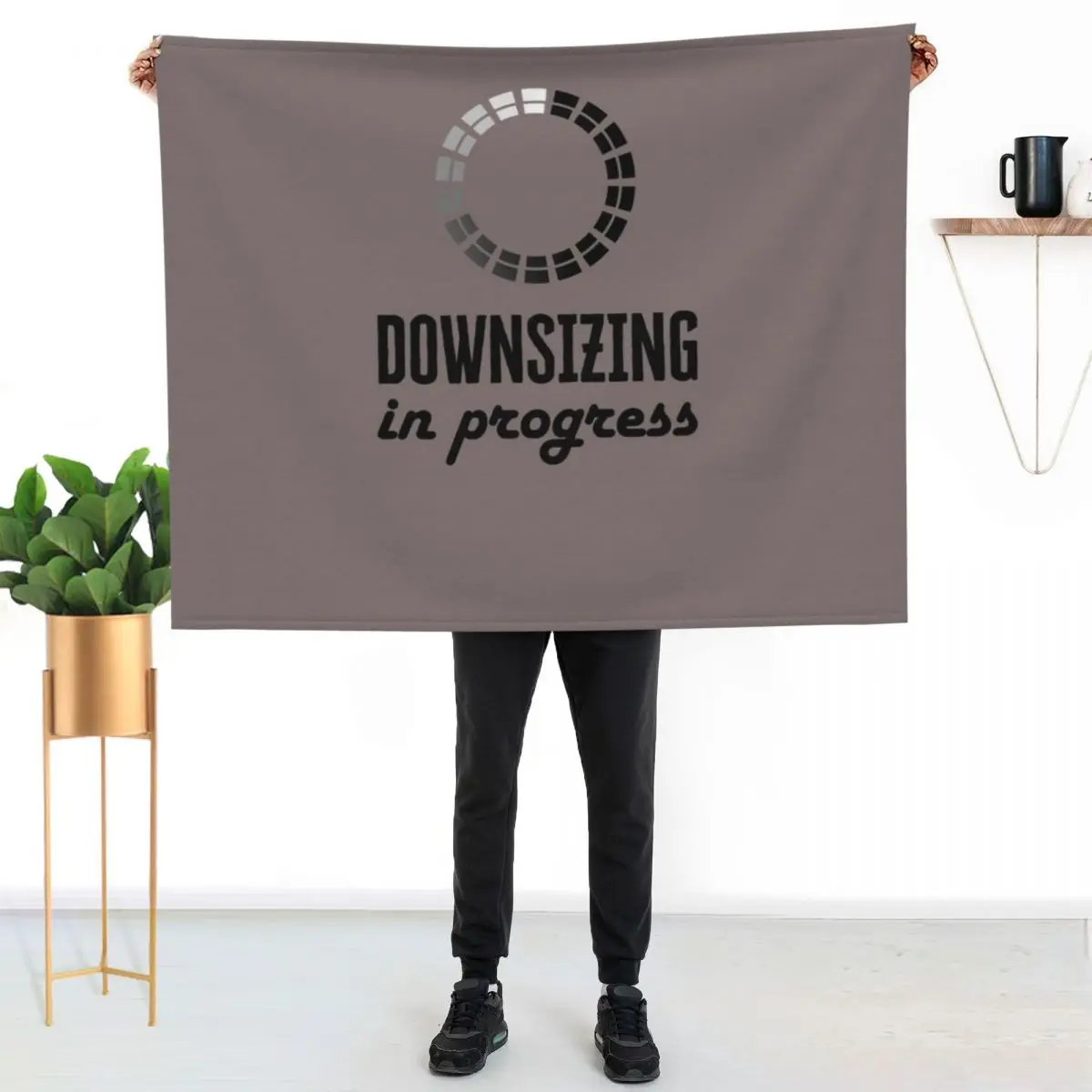Weight Loss, Bariatric Surgery, Downsizing In Progress Gift Throw Blanket funny gift Furry Blankets For Baby Blankets