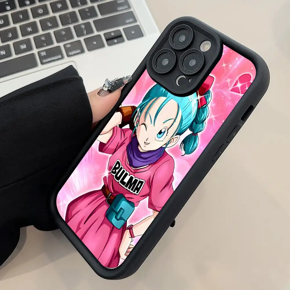 

Anime Dragon Bulma Thicken TPU Mobile Phone Case for iPhone 17 16 15 14 13 12 11 Air Pro Max Plus Colorful Cover
