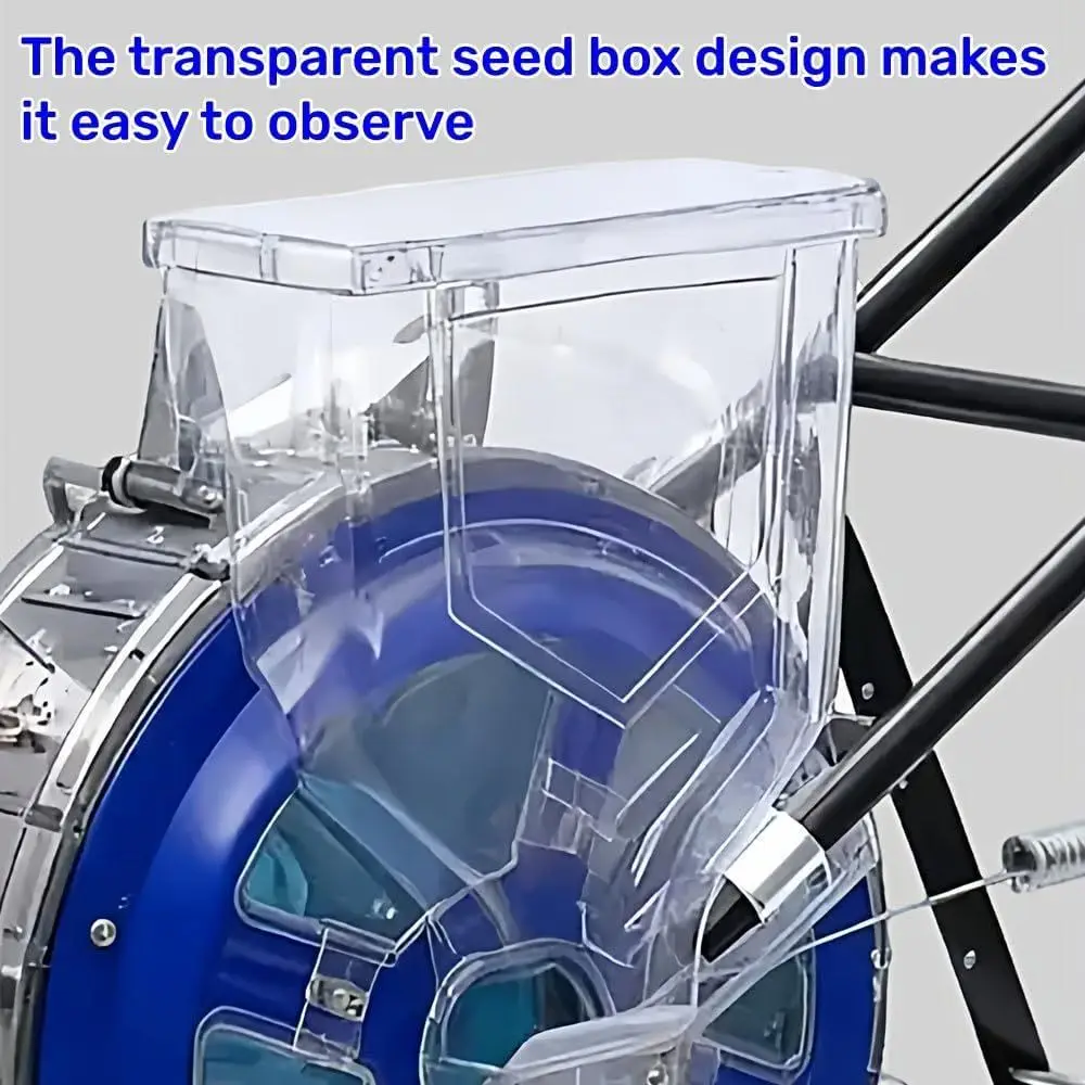 เครื่องหว่านเมล็ดแบบมือหมุน 16 รู พร้อมปรับระยะห่างระหว่างต้นได้ เพื่อการหว่านเมล็ดและใส่ปุ๋ยอย่างมีประสิทธิภาพ