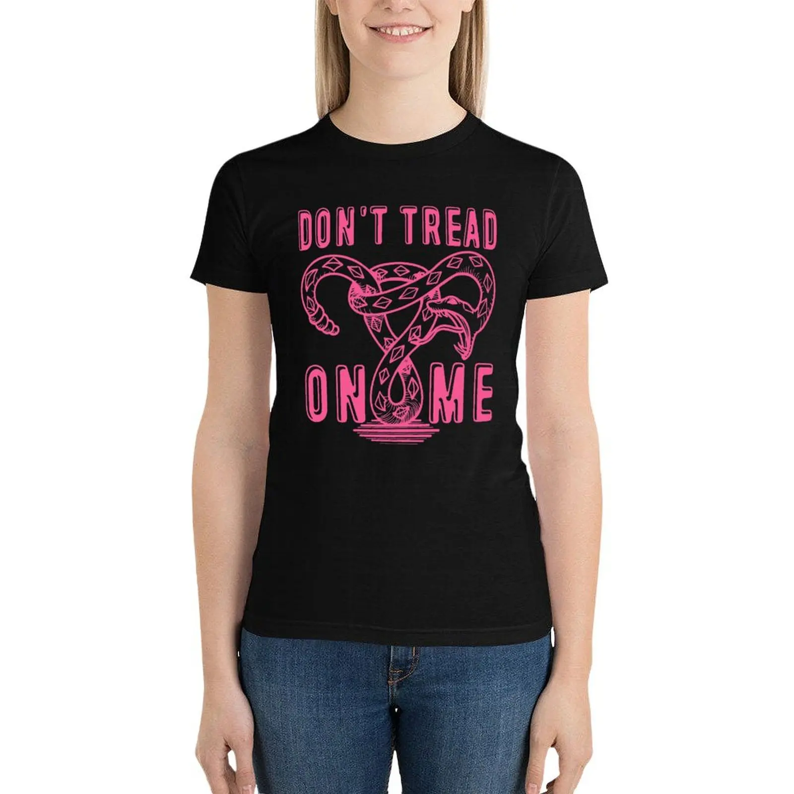 Don’t Tread On Me Uterus Women Gift T-Shirt korean fashion Short sleeve tee plain Top Women