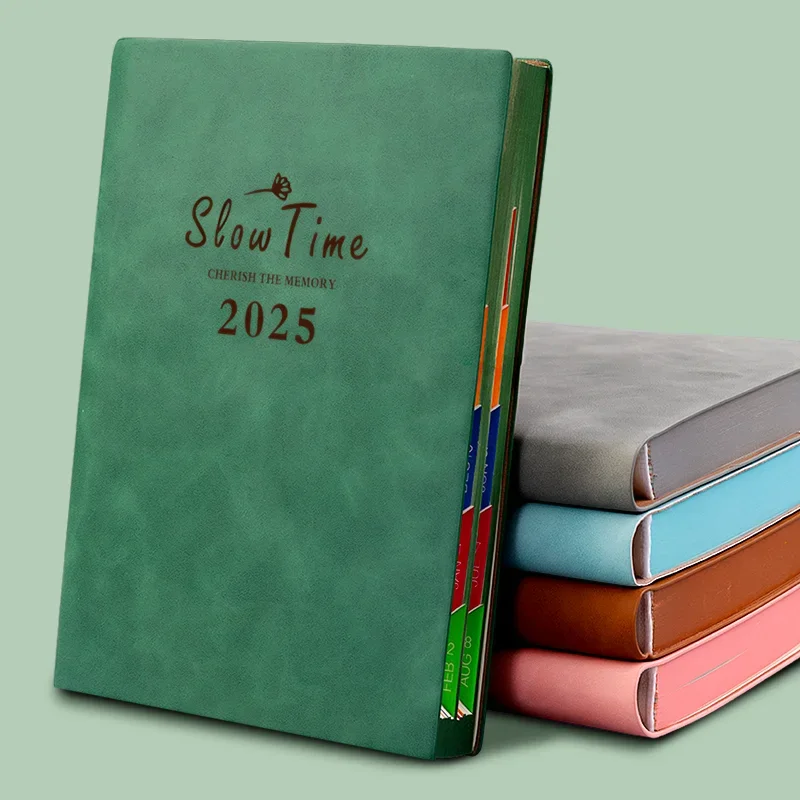 Schedule Book 2025 Working Daily Hours 365 Notebook Calendar Manual Plan Journal Efficiency Planner Book budget planner