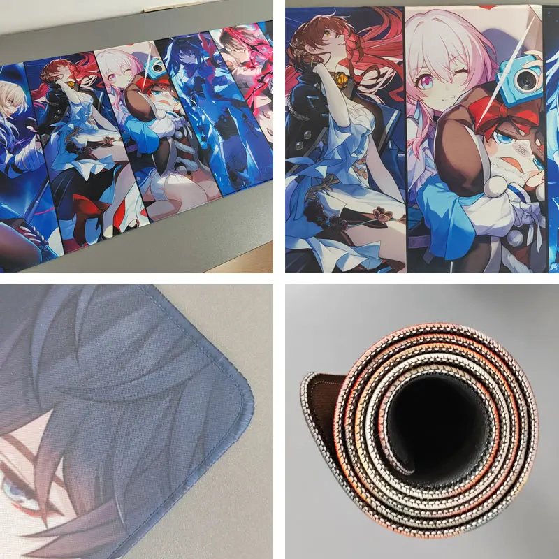 Honkai Star Rail Mouse Pad Kafka Mar7th Seele Himeko Welt Mousepad Teclado de Computador Padding Anime Gaming Acessórios Desk Mat