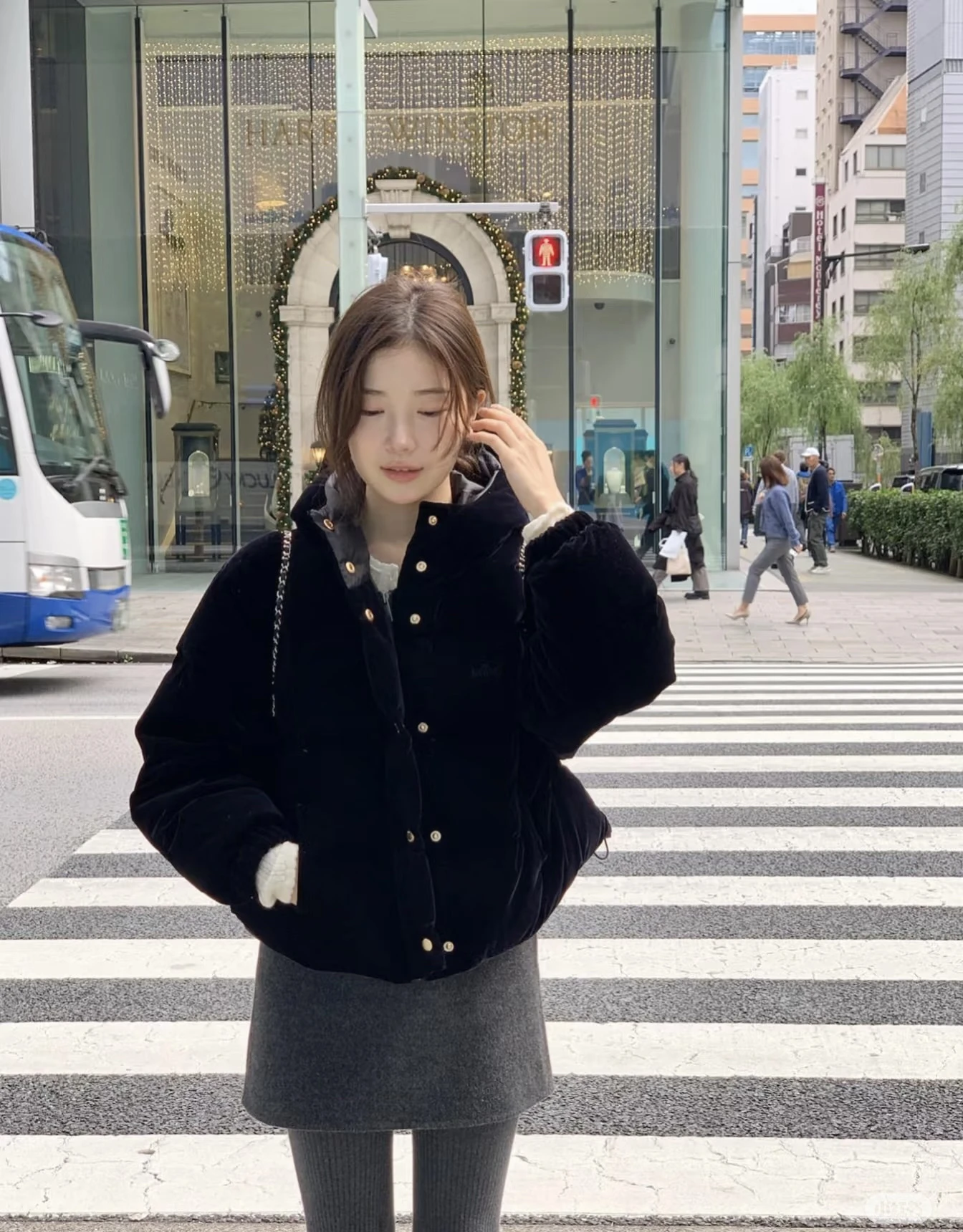 TheBarnet المرأة ort down Jaet سترة خمر المخملية فضفاضة تناسب مقنعين أوزة أسفل ملابس خارجية الشتاء تخفيف Sle Thiened