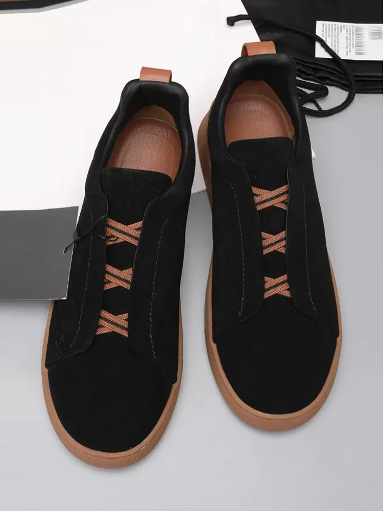 

Spring Autumn fashiondaily Masal Flat Bottom Anti-Skid Shoes men's Round Toe Solid Patchwork Low-top Lace-Up Shoes