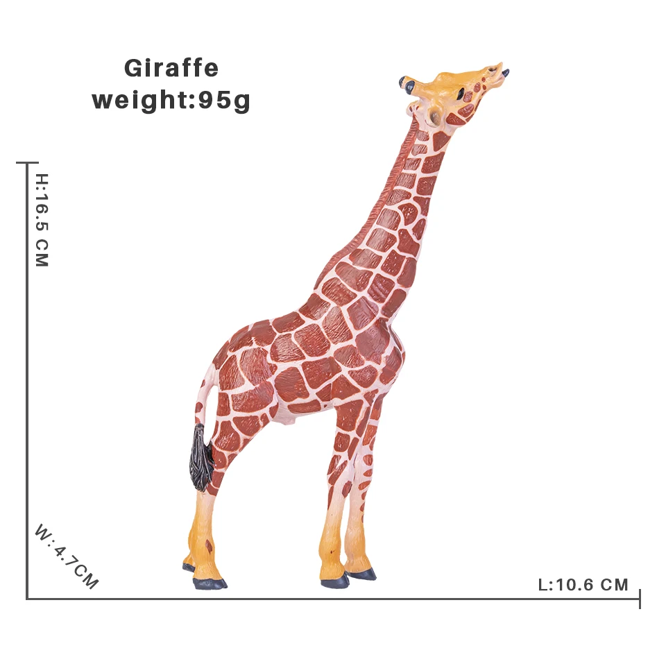 Solide Simulation Wild Zoo Tier Schimpansen Giraffe Zebra Modell Action-figuren Bär Nilpferd Nashorn Figuren Spielzeug für Kinder – Detail 6