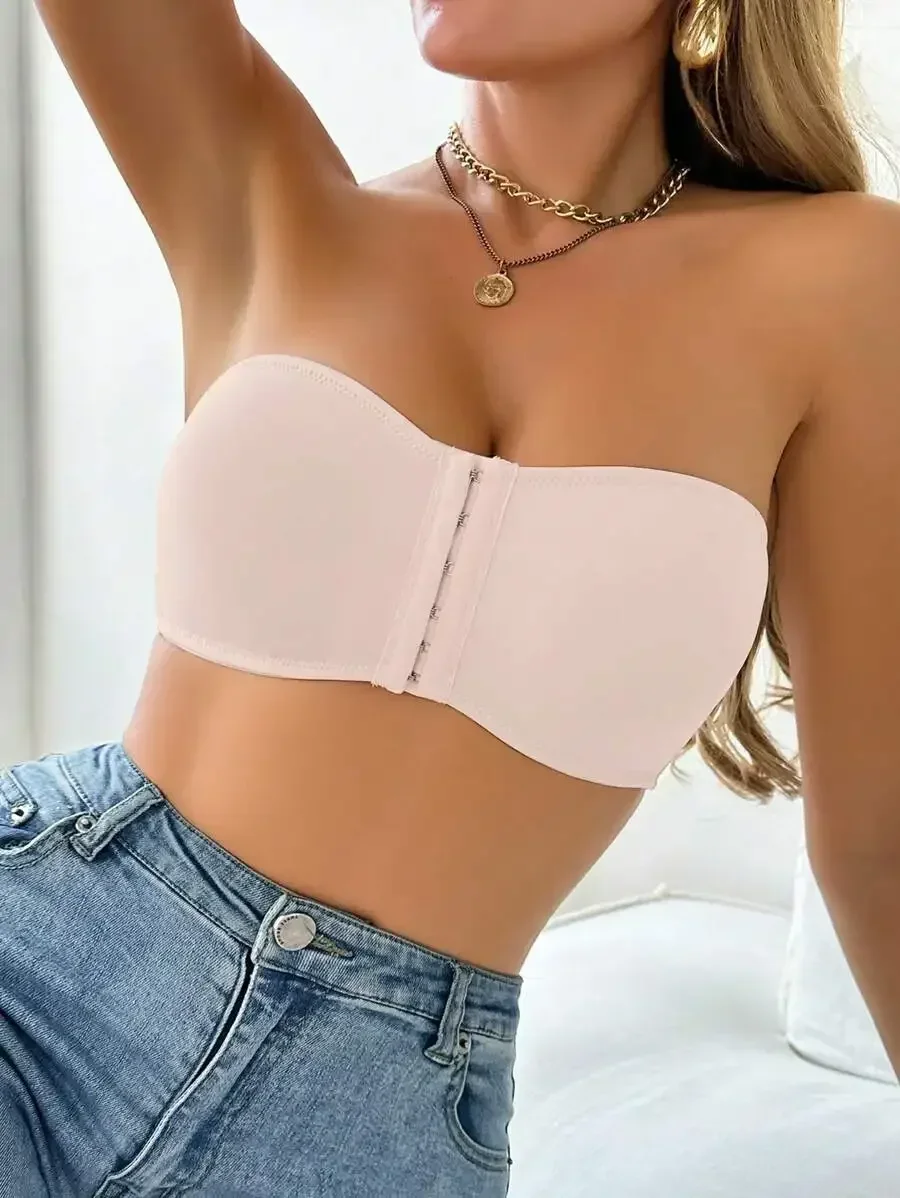 

Women Front Closure Padded Underwire Bra In Sky Blue