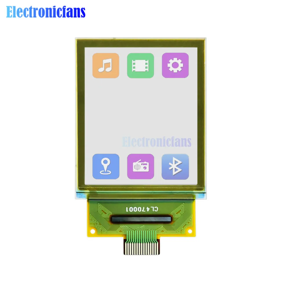 Pantalla OLED de ángulo de visión completo de 1,5 pulgadas, resolución de 128x64, Color RGB, controlador LD7318, interfaz SPI, 4 cables, pantalla