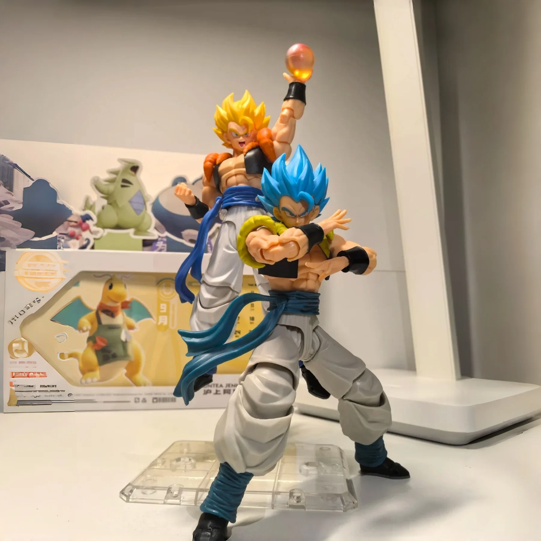 

Tonsenarttoys Kamione Dragon Ball Gogeta Super Saiyan SSJ Gogeta Son Goku Vegeta The dharma fusion Action Figures Toys Models