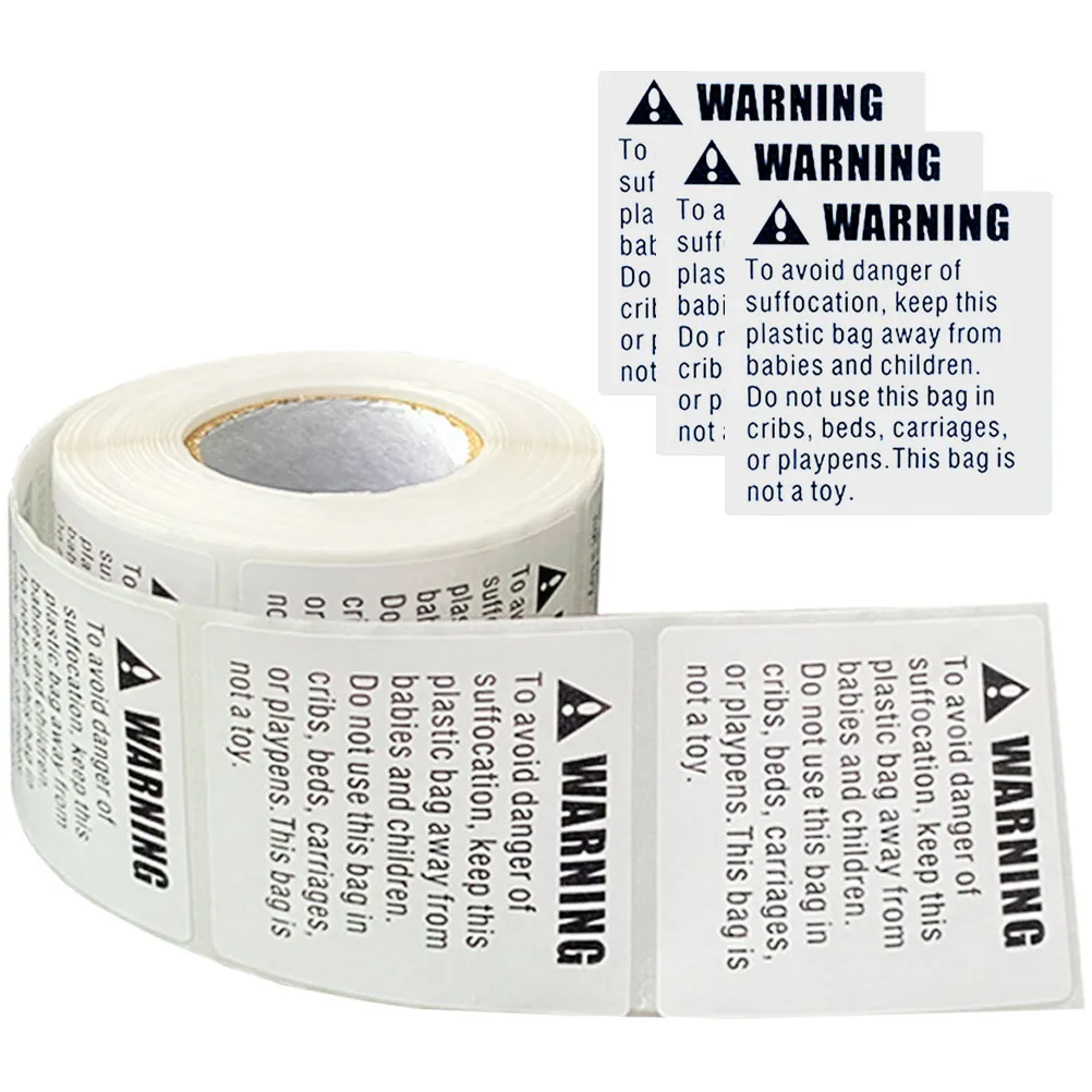 

Anti Suffocation Stickers Warning Labels Kids Self Adhesive Paper Baby Safety Choking Signs Packing Folder Labels Shipping Tags