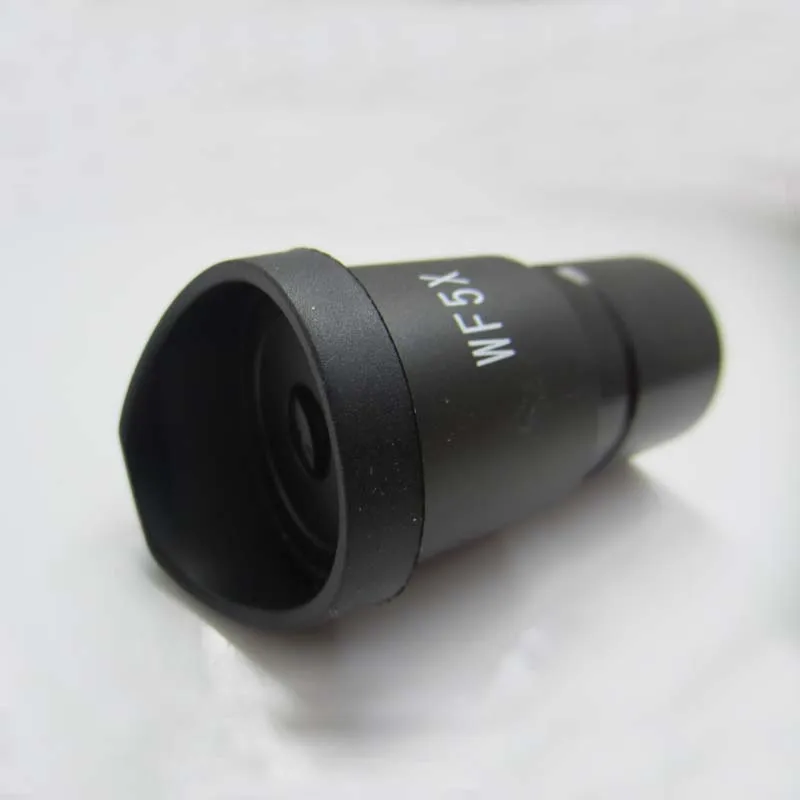 Free Shipping! WF5X Field of View 20mm Wide Angle Microscope Eyepiece Optical Lens with Mounting Size 30.5mm