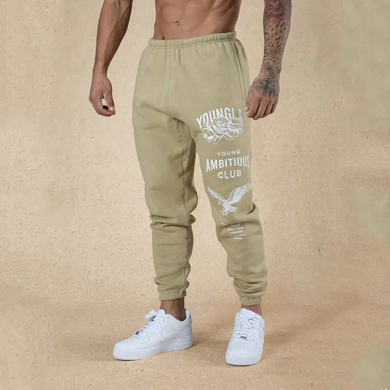 Men\'s Sports Pants Casual American Style Fitness Basketball Outdoor Fitness Running Training Printed Trousers