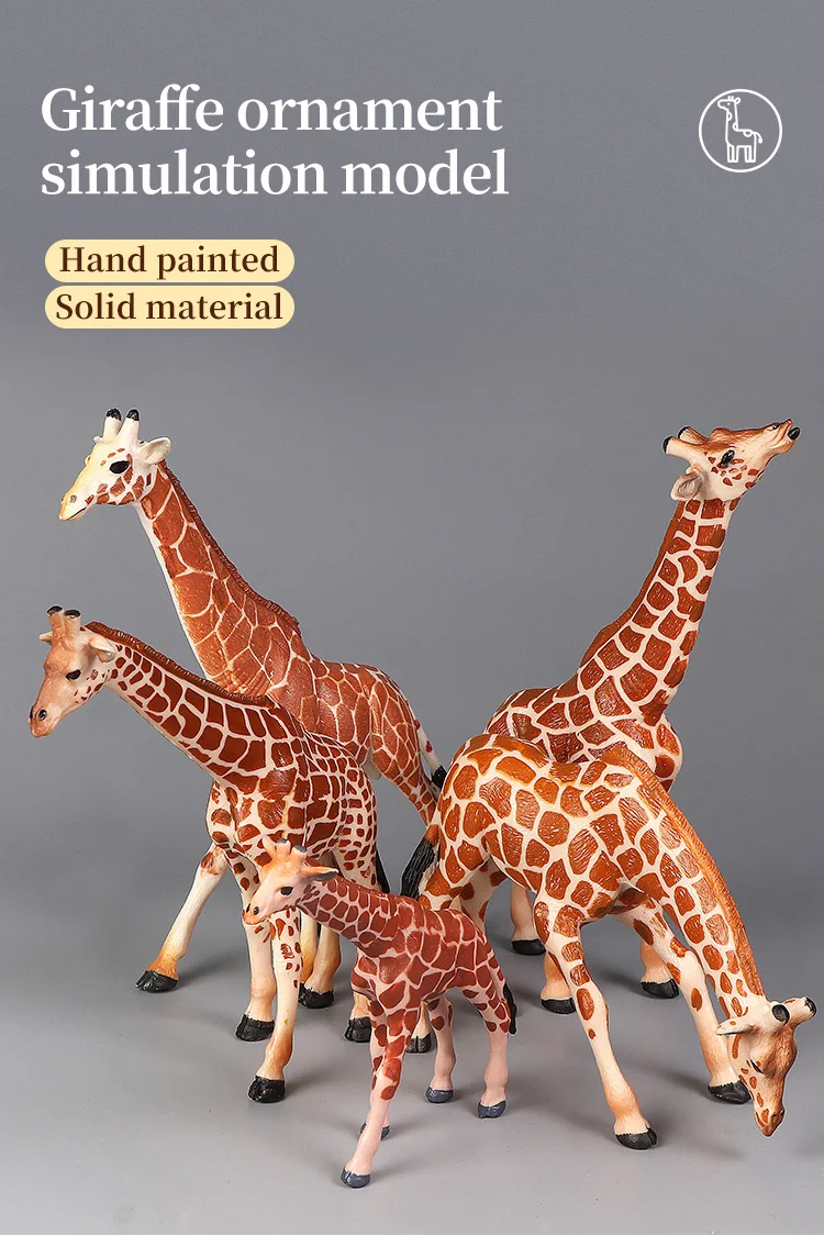 African Wildlife World Giraffe Set – Lernspielzeug mit Tiermodellen, Actionfiguren für Kinder, Simulations-Lernspielzeug – Detail 1