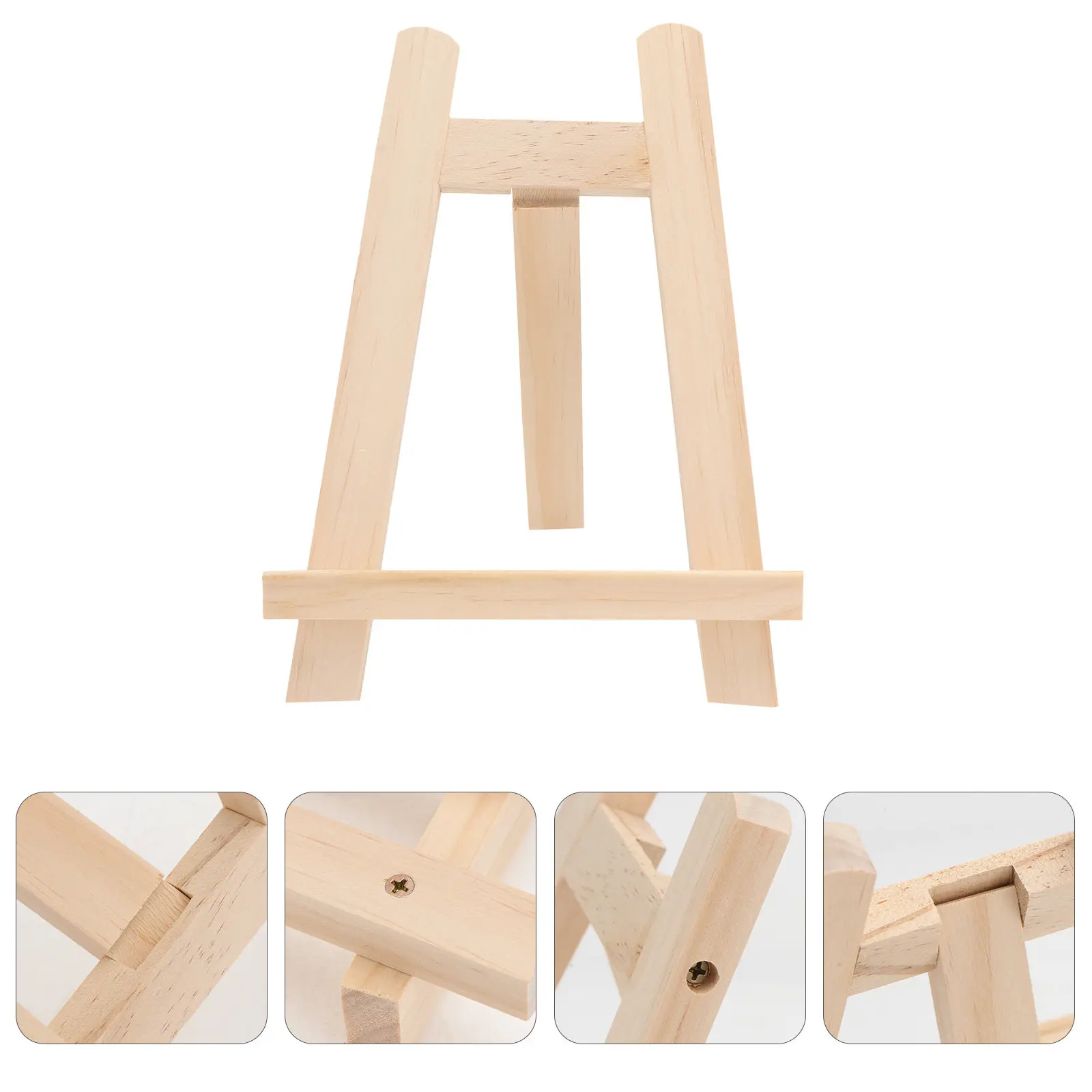 1Pcs Versatile Wooden Table Easel A-Frame Display Stand for Paintings Photos Framed Use Smooth Finished Beechwood