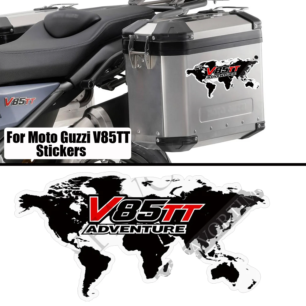 2019 2020 2021 For Moto Guzzi V85TT V 85 TT Tank Pad Protector Stickers Decal Luggage Emblem Logo Cases Trunk 2022