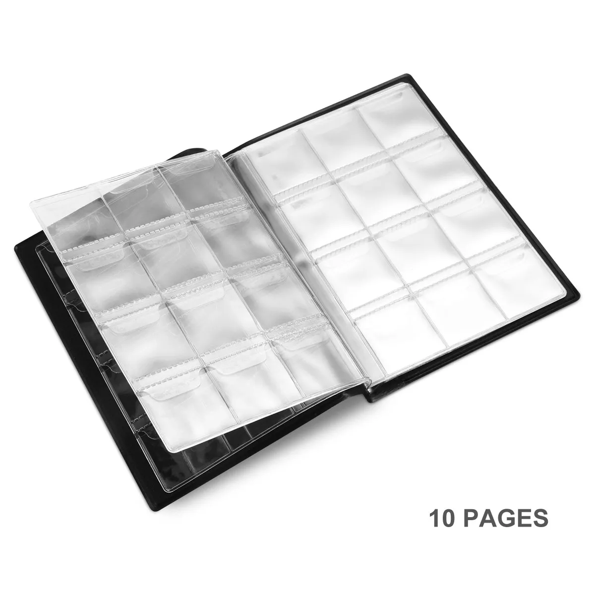 

1Pcs Small Size Coin Collection Book 10 Pages 120 Opp Pockets Premium PU Cover Ideal for Coins Tokens Badges Caps Collectors