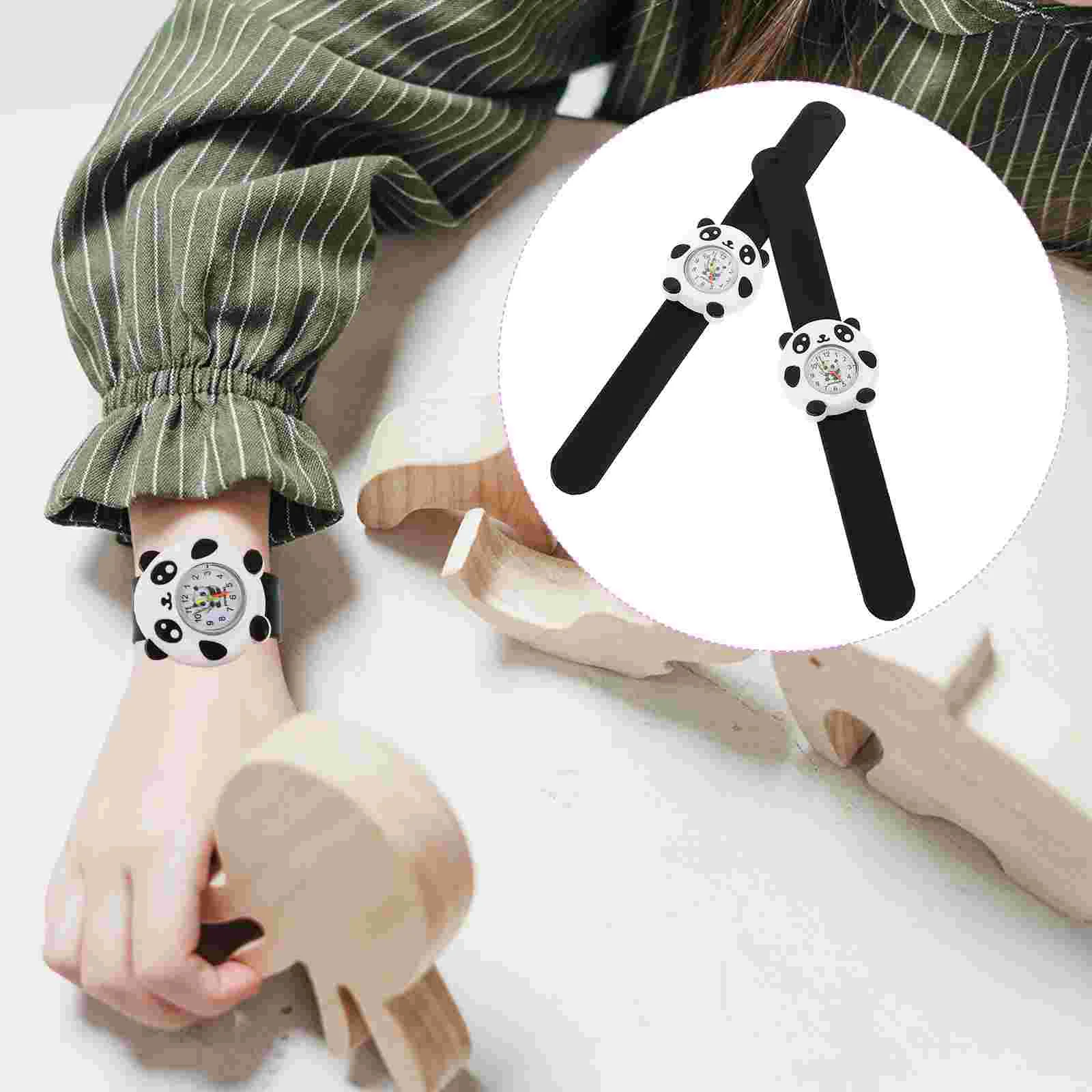 

Children's Flapping Watch Portable Lovely Bendable Kids Wristwatch Panda Gift Digital