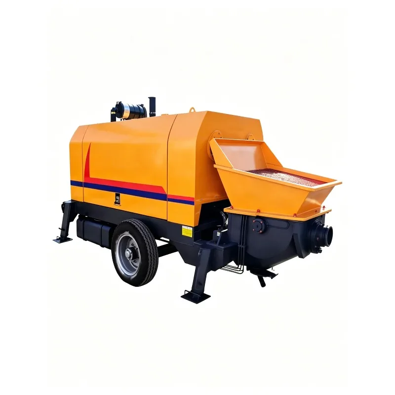 

Diesel Engine Concrete Mixer With Pump Mobile Pumping Machine For Rural Building High Pressure Portable Cement Mixing Equipment