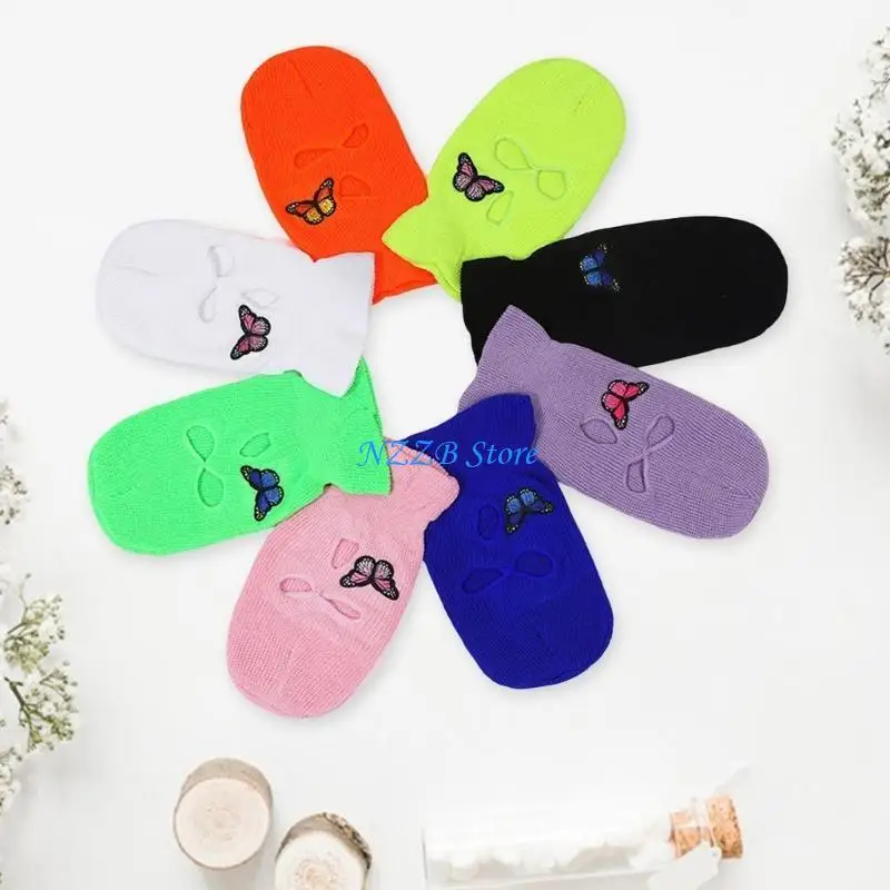 

T21F Unique Knit Hat Butterfly Pullover Casual Streetwear Photo Props