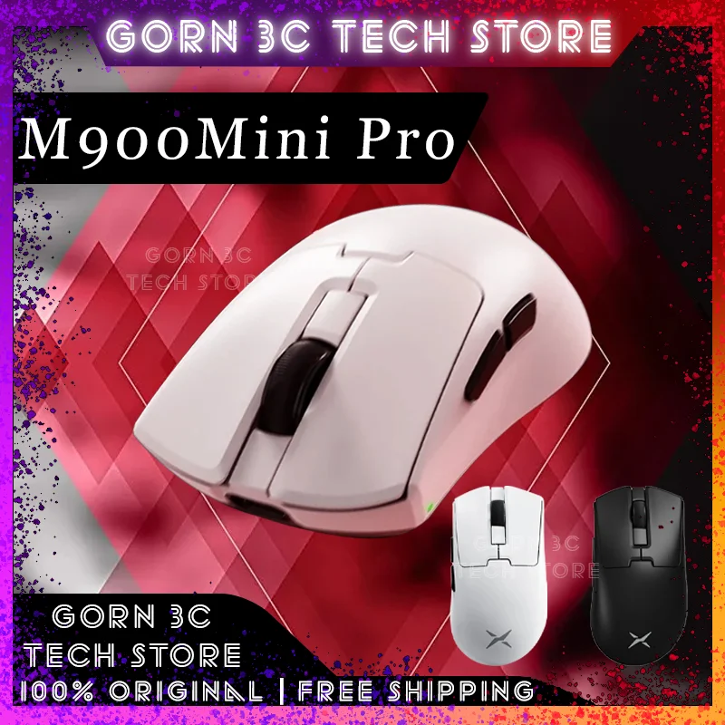 M900Mini Pro Gaming Mouse Dual Mode Wireless 8k Polling Rate Paw3395 Sensor Lightweight Esport Ergonomics Customized Gamer Mouse