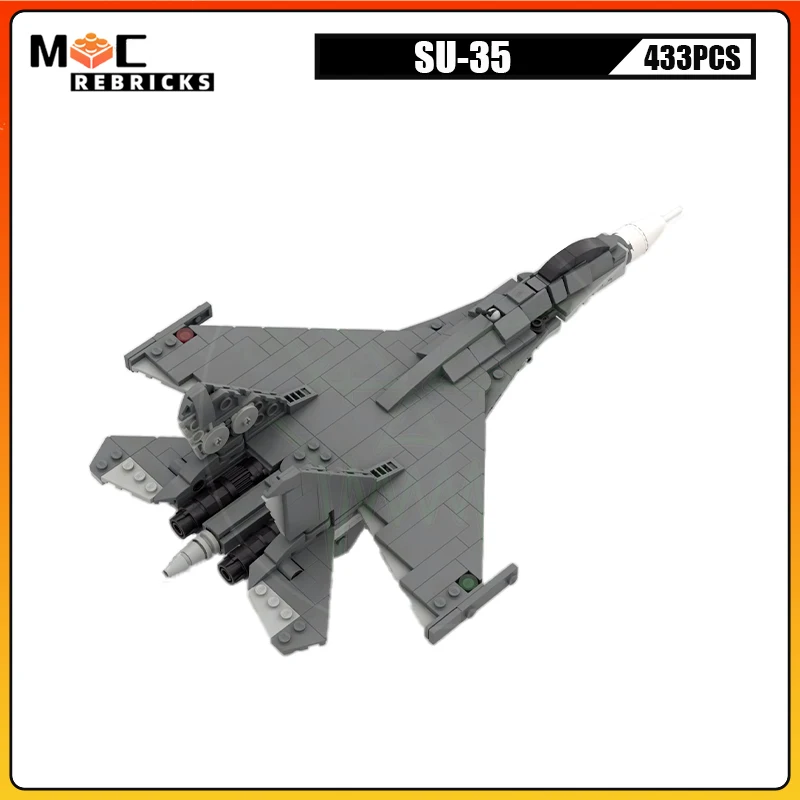 Klassieke Gevechtsvliegtuigen SU-35 Militaire Jagers Bouwstenen Assemblage Vliegtuigwapenmodel Puzzel Educatief Speelgoed Kerstcadeaus