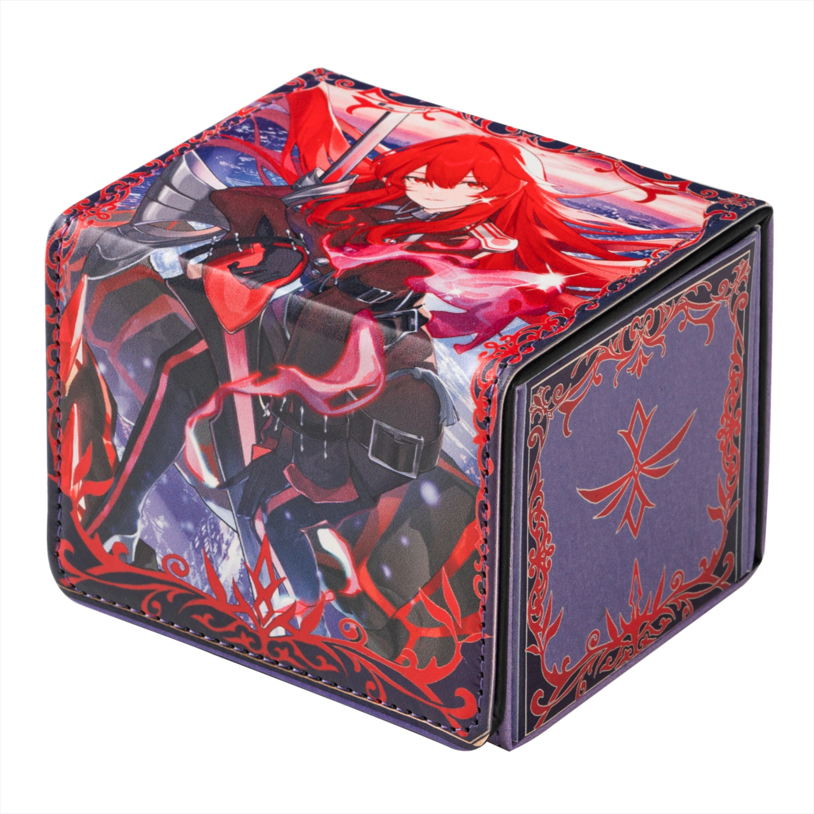 Yugioh Exosister Karmael Deck Box Yu-Gi-Oh! TCG OCG Trading Cards Pu Leather Storage Box 100+