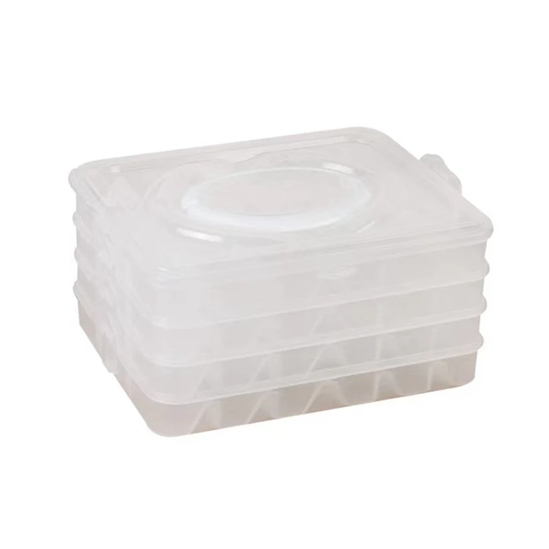 Dumpling Box Transparent Refrigerator Quick-Frozen Dumpling Fresh-Keeping Box Chinese Dumpling Box