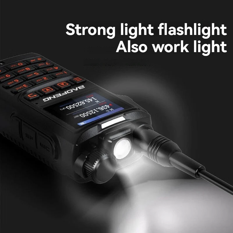 Baofeng Uv-18L 10 واط نسخة لاسلكية Dtmf نوع-C شاحن تردد Uhf Vhf طويلة المدى أجهزة اتصال لاسلكية التخييم ل Quansheng