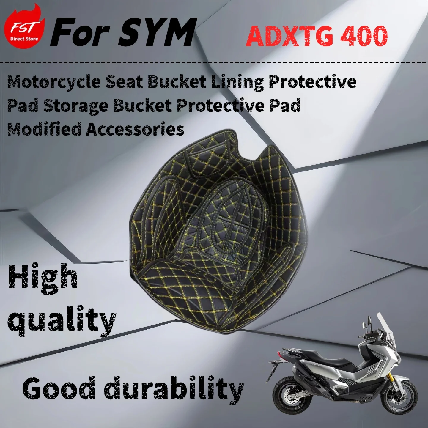 

For SYM ADXTG 400 bucket seat bucket pad saber-toothed tiger lining protection pad lining storage modification accessories