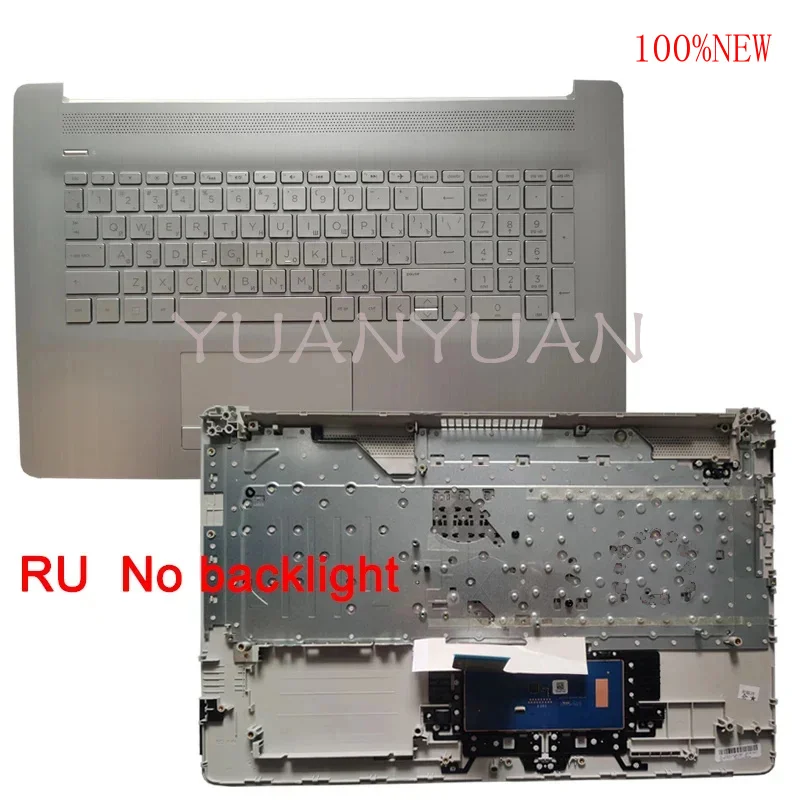 W HP HP 17-BY 17-CA 손목 받침대 케이스 미국 영국 RU 키보드 노트북 상단 덮개 셸