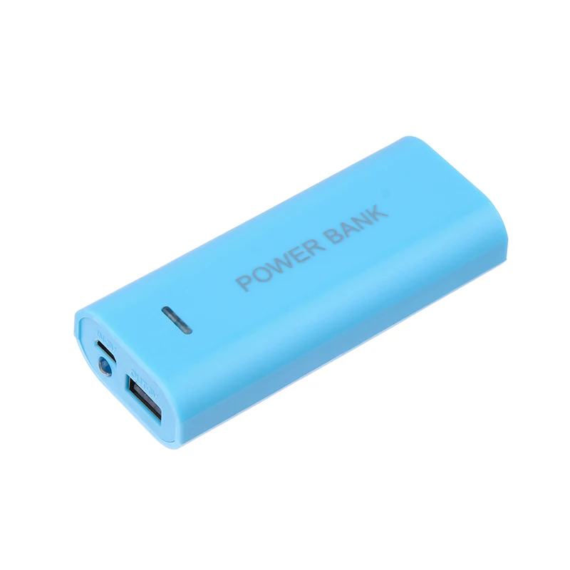 Custodia portatile per banca di potere Scatola batteria fai da te a 2 celle 18650 per carica smartphone 5V 1A per batteria 18650 con indicatore luminoso