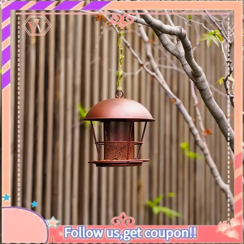 

Upgraded 1 PCS Bird Feeder For Outdoors Hunging, Gifts For Mom Grandma Women, As Shown Metal Waterproof Outside Wild Bird Feeder