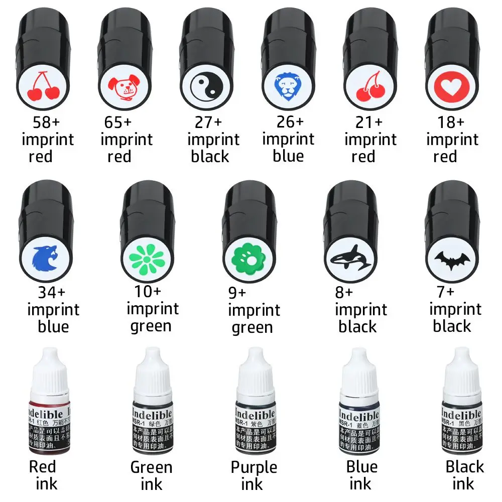 High Quality Golfer Gift Plastic Golf Accessories Golf Ball Stamper Mark Seal Golf Stamp Marker