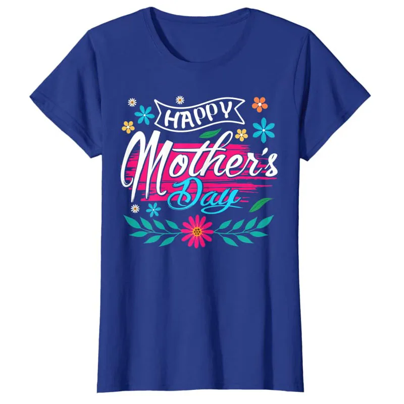 Gelukkig Moederdag 2022 T-shirt Voor Vrouwen Moeder Oma Nana Mimi Geschenken Grafische Tee Casual Tops Bloemenprint esthetische Kleding