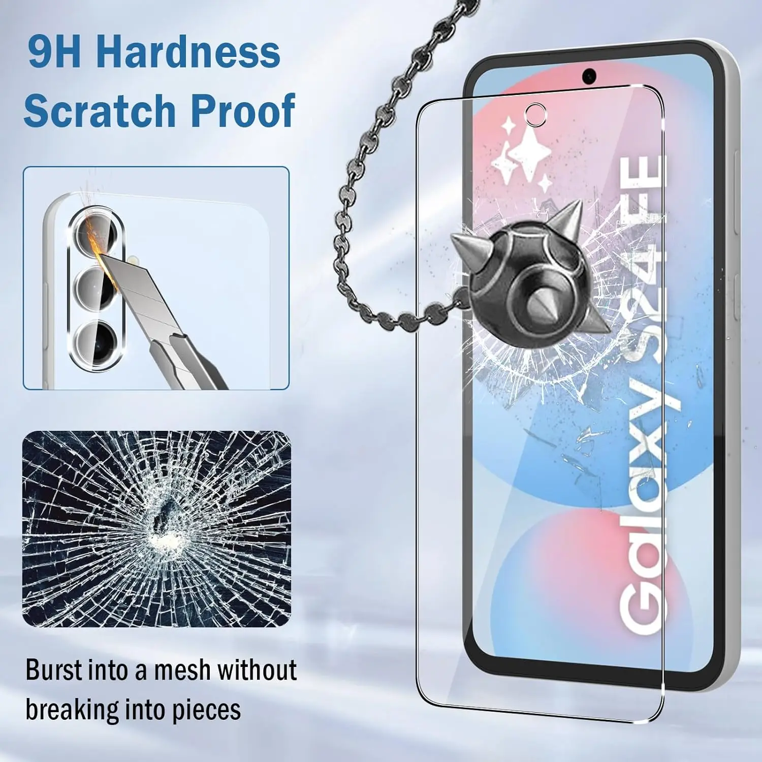 2/4Pcs HD Tempered Glass For Samsung Galaxy S24 FE 5G Film