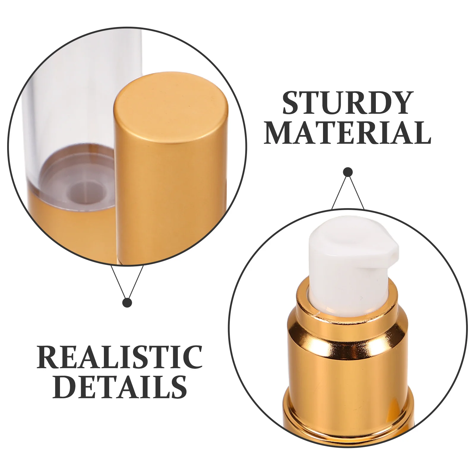 3pcs Vacuum Bottle For Face Cream 15Ml 30Ml 50Ml Airless Pump Containers Refillable Travel Lotion Dispenser Sub Packing