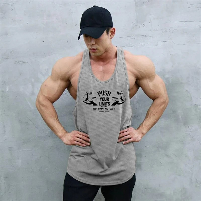 Summer Lightweight Polyester Running Vest For Men Breathable Gym Workout Tank Top Sleeveless Fitness Shirt With Quick Dry Fabric