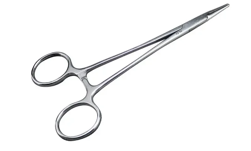 

1PCS Veterinary Stainless Steel Needle Holder Needle Thread Surgical Forceps Pointer Pliers Mosquito Clamp Needle Holder