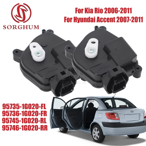 Imagen 1 del producto Motor de pestillo del actuador de cerradura de puerta de coche SORGHUM para Hyundai Accent Kia Rio 2007-2011 957361G020 957351G020 95745-1G020 95746-1G020